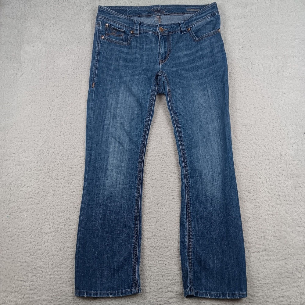 Seven7 Melissa McCarthy Jeans Womens 14 Blue Bootcut Stretch Denim